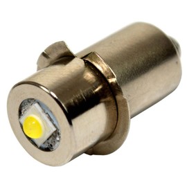 HQRP 3W 6-24V P13.5s High Brightness Upgrade Conversion LED Bulb Power Tool Torch Flashlight Lantern Work Light Replacement Bulb 6V 9.6V 12V 14.4V 18V 24V