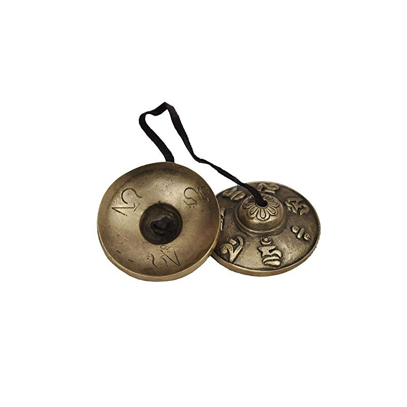 Hand Tuned Meditation Tibetan Tingsha Cymbals Bell OM Mane Padme