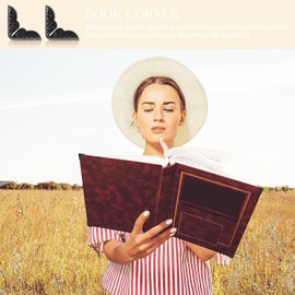 Pack of 100 Book Corner Protectors Black Metal Book Corner Protectors Vintage Style Book Corner Covers 14 mm Engraved Decorations For Albums Notebooks Menus Scrapbooking Furniture