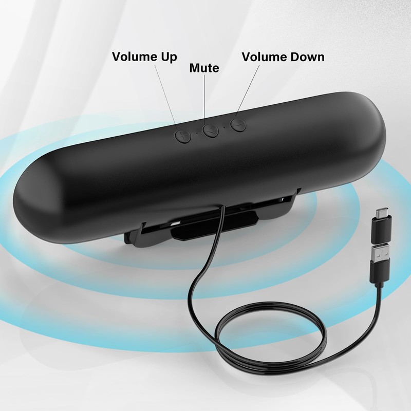 NORTBILL Computer Speaker for Desktop Monitor,Single USB Speaker for Desktop