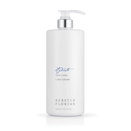 Kerstin Florian Satin Lotion, Body Moisturizer with Aloe and Jojoba, Sooth Dry Skin, Lightweight and Non-Greasy, 946 mL / 32 fl oz.