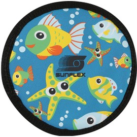 Sunflex® Youngster Uranus Throwing Disc Seaword | Flying Disc for Children in Modern Fish Design | Child-friendly Made of High-Quality & Non-Slip & Soft Neoprene