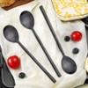 AOOSY 4 Pieces Soup Spoons Stainless Steel Round Tablespoons, 8.5