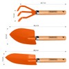 Tramontina 3-Piece Garden Tool Set (Metal-Wood)