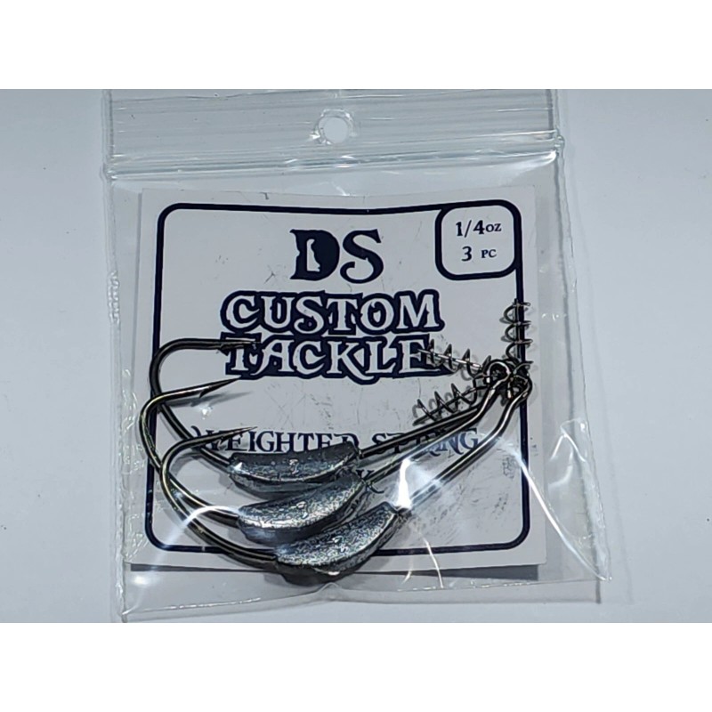 DS Custom Tackle Weighted Offset Worm Hooks w/ Twist lock