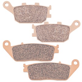 AHL Front & Rear Brake Pads Set for Honda VTX1300 S VTX1300S VTX 1300 S Retro/C/R/T 2003-2013;VTX1300 C/R/S Retro 2003-2006/VT1300 CXA Fury (Non ABS Model) 2010-2015 (Sintered copper-based)