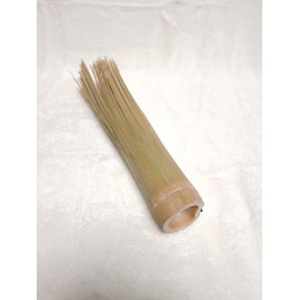 Bamboo Wok Brush, 100% Traditional Natural Handmade from Natural Sturdy Bamboos, Refined Cleaning, Powerfully Scrub Pots Frying, Wok, Cylindrical, Iron Clay, Stainless Steel, Non-Stick Pot