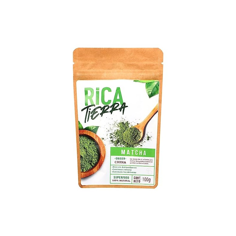 Te Matcha culinario en polvo Rica Tierra de 100 grs.