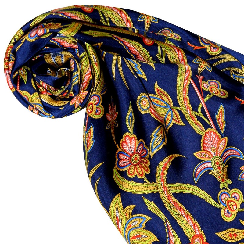 Lorenzo Cana Women’s Silk Scarf, 100% Silk, Baroque with Paisley