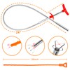 Drain Clog Remover, 25inch Drain Snake Hair Remover(3pcs), Hair Catcher