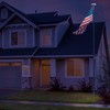 BRUBAKER Flagpole Set with American Flag, Solar Lights and Golden