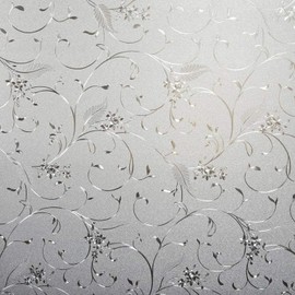 Niviy Static Cling Non-Adhesive Window Film Frosted Glass Film Bathroom Door Glass Decoration Window Film Privacy Covering (29.5"x 78.7")
