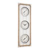 La Crosse Clock BBB86064 25" Beadboard Quartz Clock with Temp