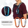 Carabiner Lock, Travel Bag Luggage Security Combination Locking Carabiner Padlock