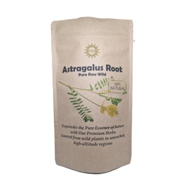 Premium Astragalus Root 250g – 100% Pure, Raw, Wild, Non-GMO, Vegan - Boosts Immunity, Boosts Energy, and Protects Against Oxidants - Perfect for Tinctures and Teas
