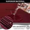 Bifaunvogel Waterproof Bar Stools Cover with Back Stretch PU Barstools