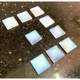 crystalmiracle Opalite Nine Mini Pyramids Crystal Healing Reiki Feng Shui Gift Wellness Peace Aura Handcrafted Energy