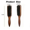 Boar Bristle Cat Hair Brush,Gentle Grooming Brush for Short Haired