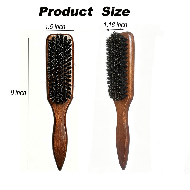 Boar Bristle Cat Hair Brush,Gentle Grooming Brush for Short Haired