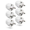 HEITECH PVC Protective Contact Plug, Shatterproof, 6 x Protective Contact