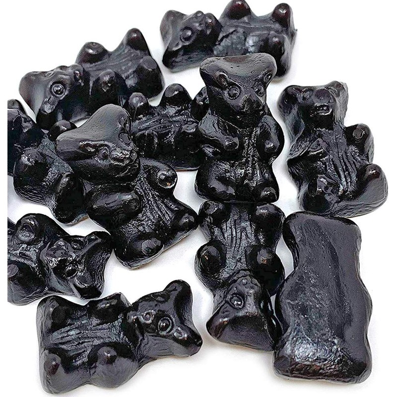 Gustaf's Premium Sugar Free Black Licorice Bears - 2.2 Lb.