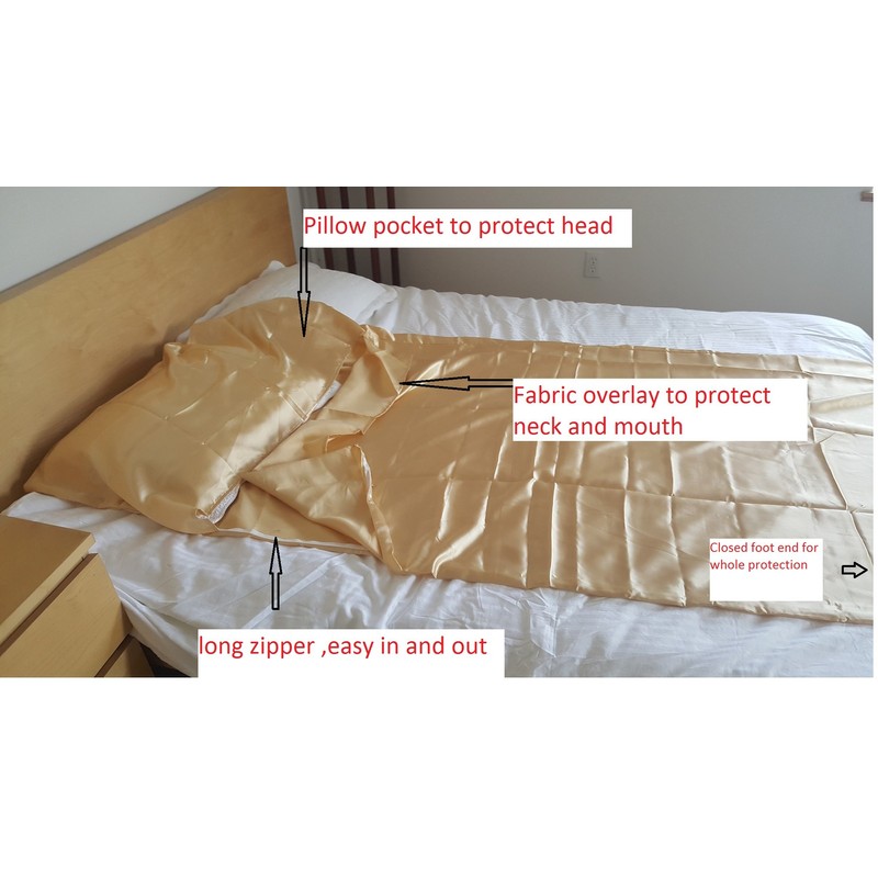 OctoRose Durable Large Size Silky Satin Cocoon Sleep Sack Sleep