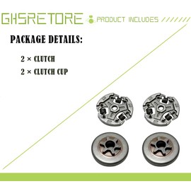 Chainsaw Sprocket Assembly，2511 Clutch Cup Drum Sprocket Assembly Fit for Chainsaw Echo CS-2511P/CS-2511TES/CS-2511T/CS-2511TS for Shindaiwa 251TS Top Handle Replacement Parts A056000830 3/8LP A556001