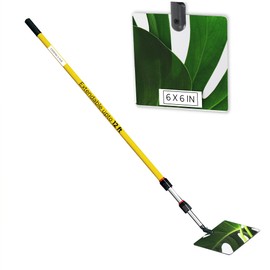 Extend A Vue Inspection Mirror - Telescoping Heavy Duty, Lightweight & Durable, 4 ft - 12 ft Pole, 6 x 6 inch Acrylic Mirror