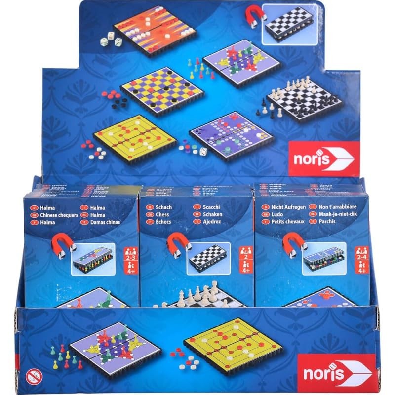 Noris Magnetic Travel Game 6 Assorted (Game)
