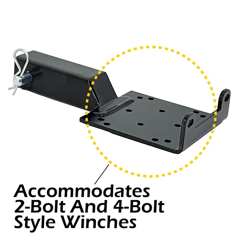MaxxHaul 50688 Universal Hitch Winch Mount for ATV UTV and
