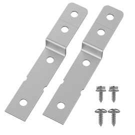Dishwasher Side Mount Bracket Kit for Electrolux & Frigidaire – Replaces DWBRACKIT1, 154477201, 154806601, 154806602, 2691713; Corner Mount Clips, Durable Galvanized Steel Design