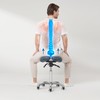 MASTER HEALTH PRODUCT Massage Berkeley MS13D Ergonomic Posture Saddle Chair-Two-Part