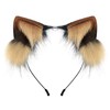 Handmade Plush Cat Ear Headbands - Realistic fox ear hair