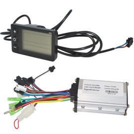 YaggeBike Cooter Motor Controller Brushless Controller Kit,S866 Waterproof LCD Display Panel Electric Scooter Brushless Controller Kit,36V/48V 350W Brushless Motor Controller (US Stock)