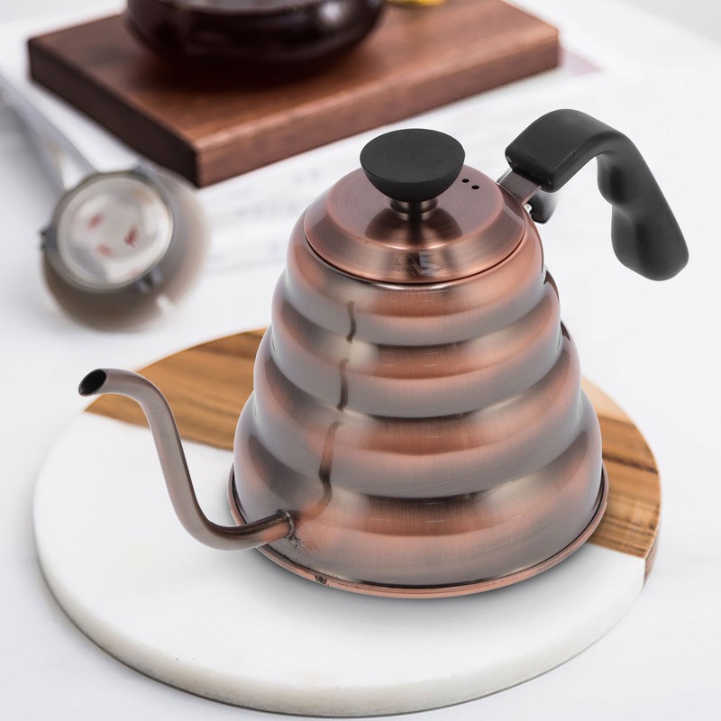 Coffee Pot 304 Stainless Steel Seamless Welding Technology Antirust Gooseneck