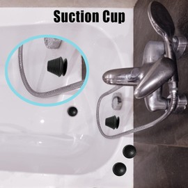 Tapón de tina de goma con ventosa, tapón de drenaje universal para tina y fregadero de ducha, 4 unidades