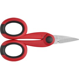 Due Cigni 2 °C 166/5.5 Stainless Steel Electrician's and Multi-Purpose Scissors, Red, 5.5 cm