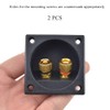 Hahiyo 56mm Diameter Square Speaker Box Terminal Cup Withstand Higher