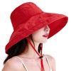 CANFEEL Women's UV Protection Hat, Sun Hat, Wide Brim, Small