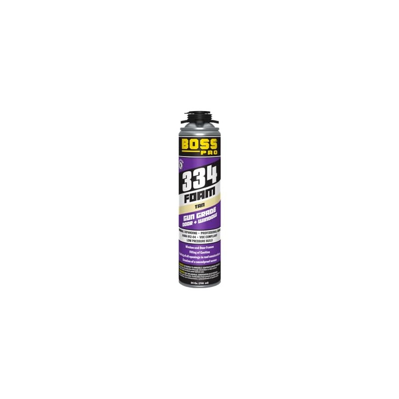 Boss 334 Window and Door Gun Foam - 24oz -
