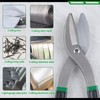 INJOYTEC 14 Inch Tin Snips Metal Cutters with Flat Blade