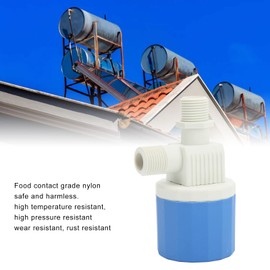 Fully automatic float valve, wear-resistant water level control valve in heat-resistant design for solar water heaters 1/2