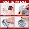Hicarer 10 Pcs 293 4 Round Shallow Electrical Box with