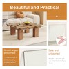 UELKS Tempered Glass Table Top, 36" Square Glass Table Top