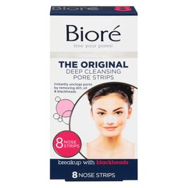 Biore Deep Cleansing Pore Strips 8 Count Nose (3 Pack)