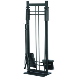 Pleasant Hearth Preston Fireplace Toolset, Vintage Iron Finish, 5 Piece - FA016TA