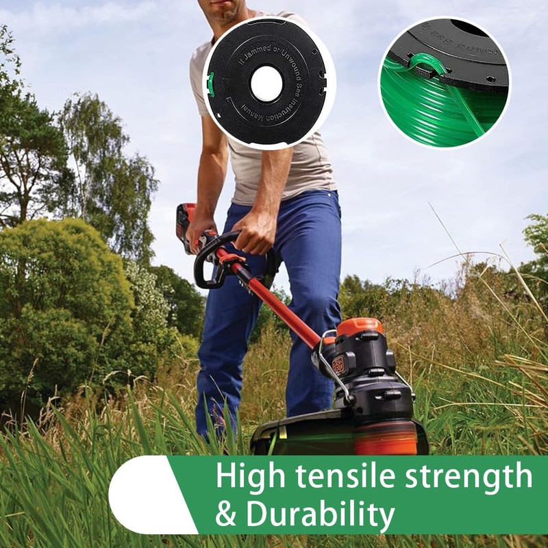 3PACK String Trimmer Line, Replacement Spool,Compatible with Black & Decker