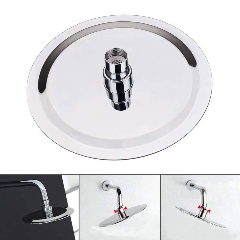 Shower Head, sinzau 8 Inch Round Rain Showerhead, 304 Stainless