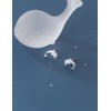 Tiny Dolphin Stud Earrings S925 Sterling Silver Cubic Zirconia Animal