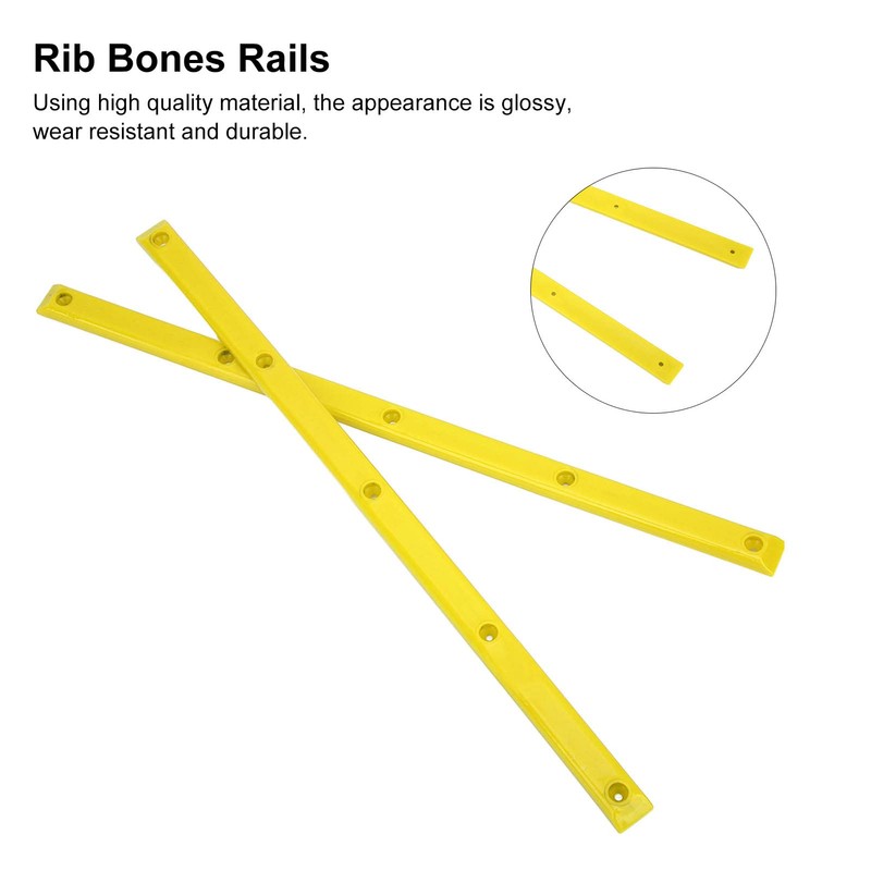 Shanrya Rib Bones Rails, Skateboarding Rail Pom for Youth Longboard